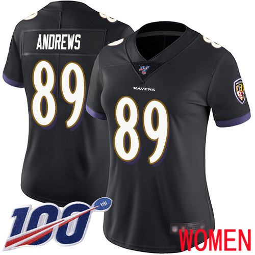 Baltimore Ravens Limited Black Women Mark Andrews Alternate Jersey NFL Football #89 100th Season Vapor Untouchable